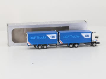 Schaal 1:50 Tekno DAF 95 Concept met aanhanger #7015, Ophalen of Verzenden, Gebruikt, Tekno