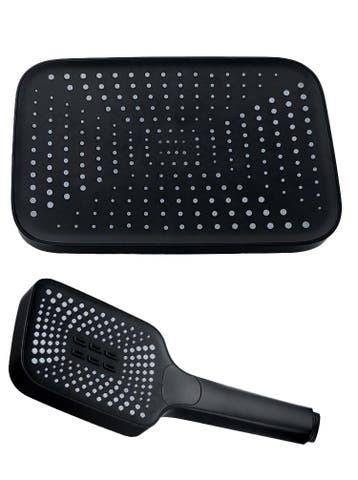 Doucheset Mat Zwart | 30x30cm | Premium | OP=OP, Ophalen of Verzenden, Nieuw, Rvs, Douche