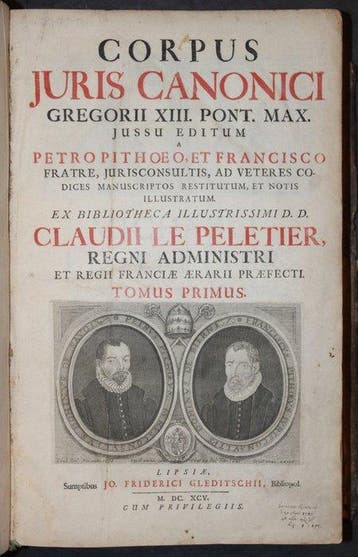 . - Corpus Juris Canonici Georgii XIII Pont. Max. Jussu