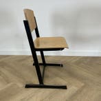 Eromes schoolstoel / stapelstoel zithoogte 46 cm, beuken -, Huis en Inrichting, Gebruikt, Zwart, Ophalen of Verzenden, Eén