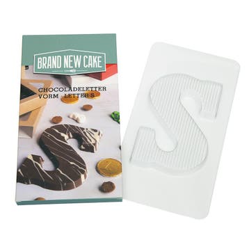 BrandNewCake Chocoladeletter Vorm 150g Letter S, Verzenden, Nieuw