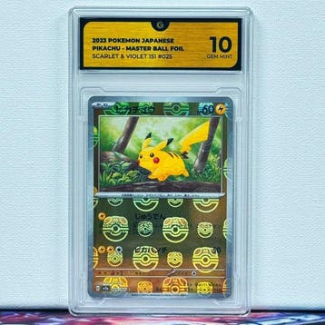Pokémon Graded card - PIKACHU MASTER BALL FOIL 025 - Pokémon, Nieuw