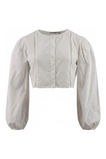 Na-kd Blouse in maat 36 Wit, Kleding | Dames, Na-kd, Verzenden, Zo goed als nieuw, Wit