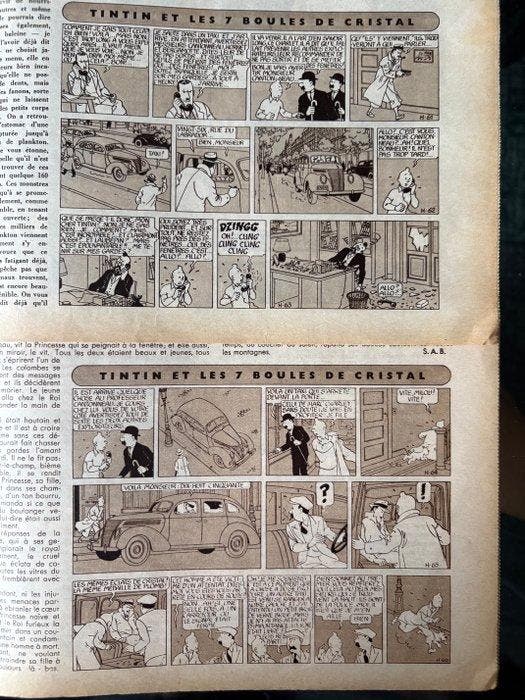 Tintin - 2 Revues L’Echo Illustré - 1 Album - Eerste druk -, Boeken, Stripboeken
