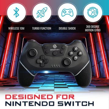 Smartify Nintendo Switch &amp; Switch 2 Draadloze Controller, Ophalen of Verzenden, Zo goed als nieuw