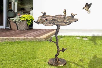 Bijzettafel voor binnen en buiten VOGELS 65 cm antiek, Ophalen of Verzenden, Nieuw