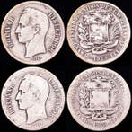 Venezuela. Simon Bolivar. 2 bolivares 1919-1935 Y# 23