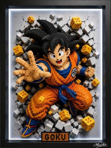 Lego Merchandise - Art - “Goku – Brick Heroes Unleashed” -, Nieuw