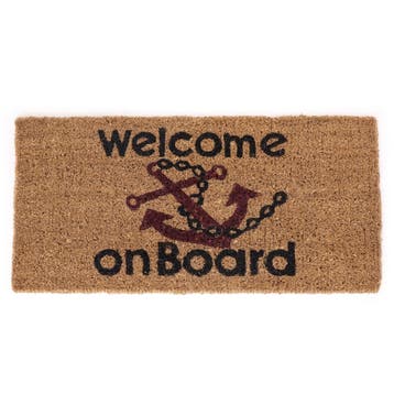 Kokosmat Welcome on Board 35 x 70 cm, Ophalen of Verzenden, Nieuw