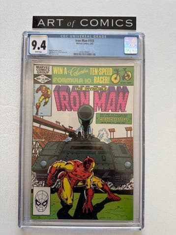 Iron Man #155 - CGC 9.4 - 1 Graded comic - Eerste druk -, Boeken, Nieuw