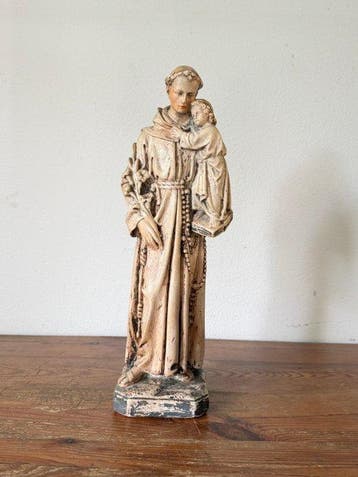 sculptuur, Heilige Antonius van Padua met kind Christus en