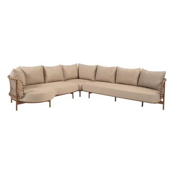 4 Seasons Outdoor Martinique modulaire corner lounge zonder, Nieuw