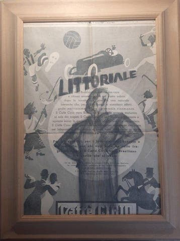 Scuola futurista (XX) - Littoriale - Grande bozzetto, Antiek en Kunst