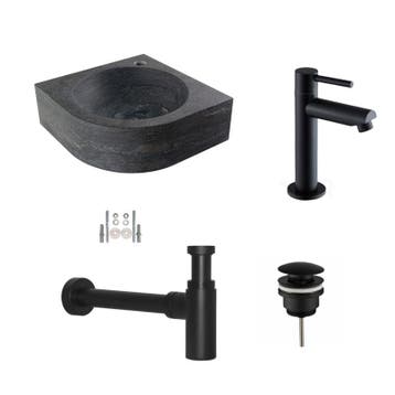 Sani Royal Fonteinset Hardstenen Rondo met Kraan,, Nieuw