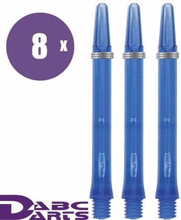 ABC Darts – Edgeglow Blauw - 8 sets (Dart Shafts), Ophalen of Verzenden, Nieuw, Shafts