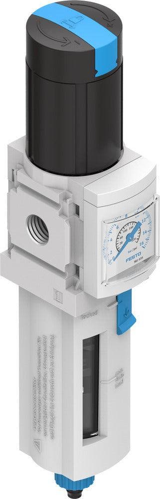 Festo Filterregelaar G1/8 0.3-7bar 1000l/min 40µm - 529166, Doe-het-zelf en Verbouw, Gereedschap | Machine-onderdelen en Toebehoren