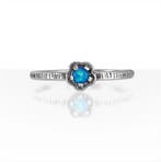 Handgemaakte zilveren ring met opaal steentje, Nieuw