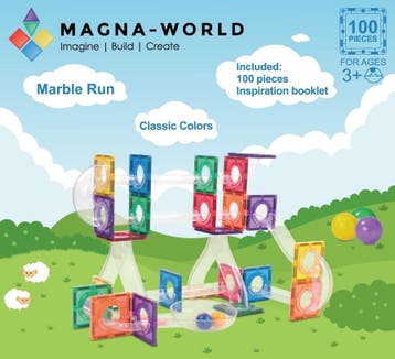 Magna-World® Marble Run | Magnetische bouwstenen, Kinderen en Baby's, Verzenden, Nieuw, Overige merken