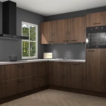 Noten keuken Leeds 84319, Huis en Inrichting, Keuken | Complete keukens, Verzenden, Nieuw