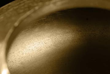 Moderne decoratieve vaas ABSTRACT ORIENT 35cm goud rond, Huis en Inrichting, Woonaccessoires | Vazen, Ophalen of Verzenden, Nieuw