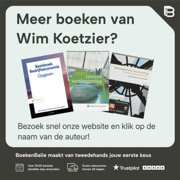 Management accounting: berekenen, beslissen, beheersen, Boeken, Verzenden, Zo goed als nieuw, Wim Koetzier