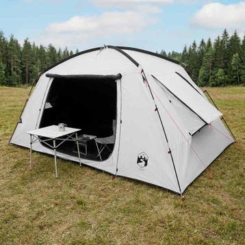 vidaXL Huisje Tent met dak Wit Blackout 400 x 210 x 180 cm, Verzenden, Nieuw, Tot en met 2