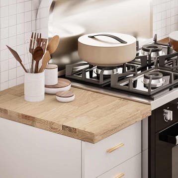 vidaXL Keuken werkblad rechthoekig 40x63,5x4 cm massief, Huis en Inrichting, Tafels | Eettafels, Verzenden, Nieuw