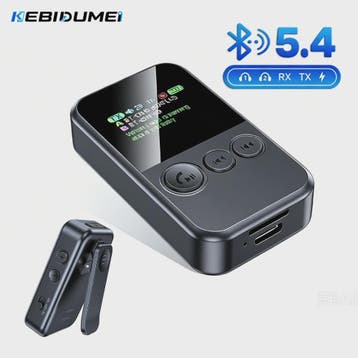Clip-on Bluetooth 5.4 Audio Zender Ontvanger met AUX, TF Kaa, Verzenden, Nieuw