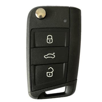 Volkswagen klapsleutel 3 knoppen 434 Mhz(P-N:5G0 959 752, Auto-onderdelen, Overige Auto-onderdelen, Verzenden, Nieuw