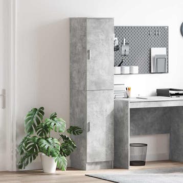 Highboard Betongrijs | 168cm | Retourdeal 58% Korting, Minder dan 50 cm, Gebruikt, Ophalen of Verzenden, 150 tot 200 cm