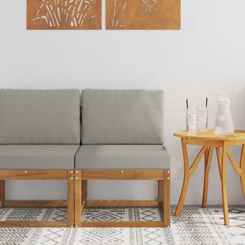 vidaXL Buiten Midden Sofa Massief Acaciahout, Verzenden, Nieuw