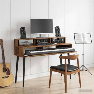 vidaXL studiobureau Oud hout 152 x 42,5 x 36 cm Bewerkt hout, Verzenden, Nieuw