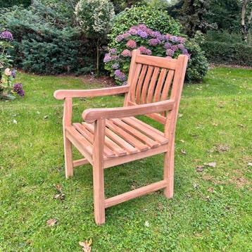 Klassieke Engelse tuinstoel, Tuin en Terras, Ophalen of Verzenden, Nieuw