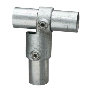 Buiskoppeling Verstelbaar Hoekstuk Ø 33,7 mm Zink, Verzenden, Nieuw
