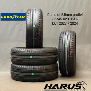 215/45/20 95T R Goodyear zomerbanden demoaf 6,5mm profiel 4X, Auto-onderdelen, Banden en Velgen, Ophalen of Verzenden, Band(en)