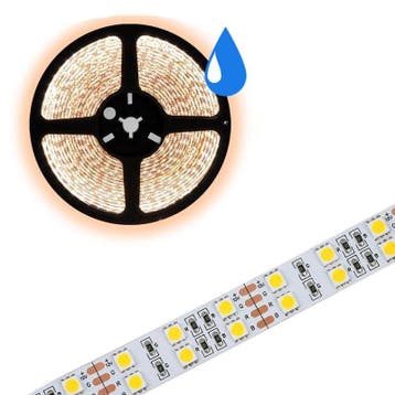 5 meter warm wit led strip - Dubbele rij - 120Leds/m, Ophalen of Verzenden, Nieuw