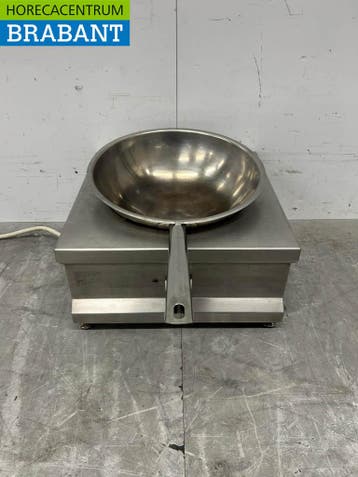 RVS Menu System Wok 300 Inductie wok wokbrander wokplaat met, Ophalen of Verzenden, Gebruikt