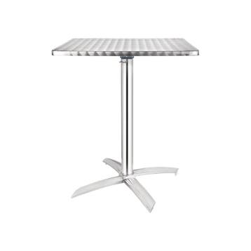Bolero RVS vierkante tafel opklapbaar, Ophalen of Verzenden