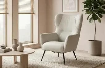 Leren oorfauteuil kopen, Huis en Inrichting, Fauteuils, Ophalen of Verzenden, Nieuw, Leer