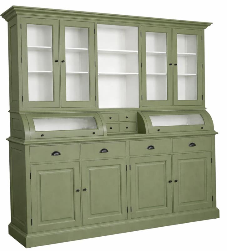 Buffetkast Engels groen Helmond 200 x 230cm, Huis en Inrichting, Kasten | Buffetkasten, Ophalen of Verzenden