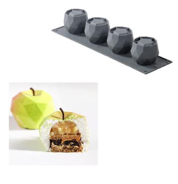 Siliconen Vorm Apple 10x38x6cm (Dinara Kasko), Verzenden, Nieuw