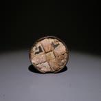 Huari, Peru Hout, parelmoer Tamba - Oorbellen. 3,2 cm