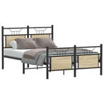 vidaXL Bedframe zonder matras hout sonoma eikenkleurig, Huis en Inrichting, Slaapkamer | Bedden, Bruin, Verzenden, Nieuw, 190 cm of minder