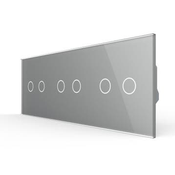 Livolo | Grijs | 2+2+2 | Zonwering | Schakelaar, Ophalen of Verzenden, Nieuw