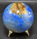 Lapis lazuli combineert met gouden pyriet en