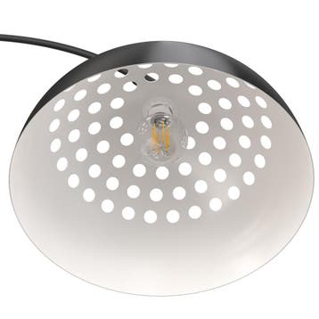 Booglamp Arcus, staal, retro-stijl, 60W - zwart, Verzenden, Nieuw