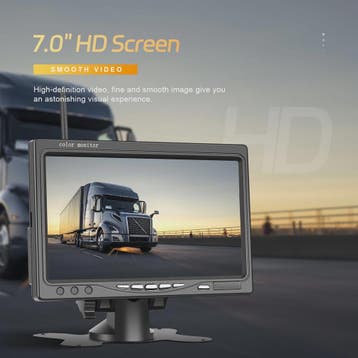 Draadloze Achteruitrijcamera met 7" HD IPS Scherm voor Vrach, Caravans en Kamperen, Camper-accessoires, Verzenden, Nieuw