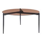 Salontafel Ulökantaa Ø80x40 cm bruin [en.casa], Verzenden, Nieuw