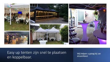 Easy up partytent, Led statafels en Photobooth huren Korting, Ophalen, Nieuw, Overige