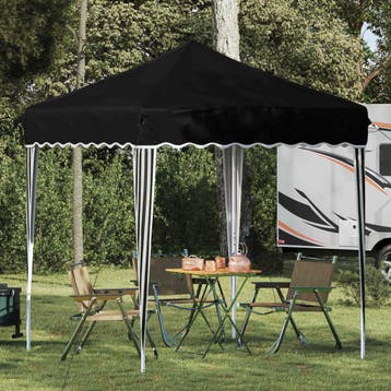 vidaXL Pop-up partytent 195 x 195 x 245 cm Zwart Oxford Stof, Verzenden, Nieuw, Partytent